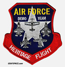 USAF HERITAGE FLIGHT DEMO TEAM-F-16- F-22 -F-35- A-10 -ORIGINAL-COLOR-VEL PATCH