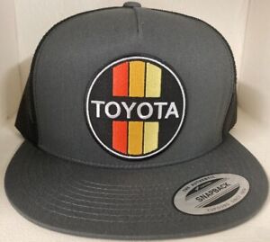 TOYOTA Retro 3 Stripe TRUCKER Hat Cap Classic TRD Supra GR86 4Runner New!