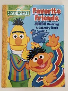 Sesame Street Favorite Friends Jumbo Coloring And Activity Book
