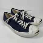 Converse Jack Purcell Low Canvas Athletic Casual Shoes Black Mens Size 8.5