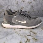 Nike Free RN 2018 Women's Size 8.5 Running Shoes Gray White Athletic Sneakers