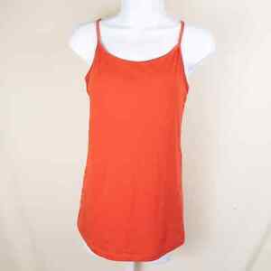 CAbi Orange Knit Adjustable Strap Camisole Top S