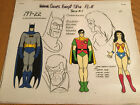 Super Friends Model Cel Cell Batman Robin Wonder Woman Hanna Barbera RARE!!