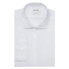 Calvin Klein Mens Steel Slim White Button Down Dress Shirt 16-16.5 / 36 - 37