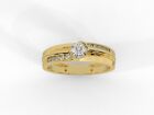 0.68ct 14k Yellow gold lab grown diamond glorious ring for men