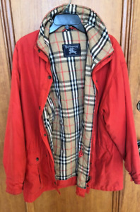 VINTAGE Burberry's Orange barn jacket