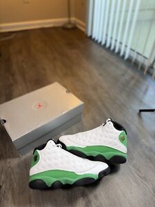 Nike Air Jordan 13 White Lucky Green size 8.5 DB6537-113 OG XIII Retro