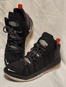 Nike Lebron 18 XVIII Bred Black Red Basketball Sneakers CQ9283-001 Mens Size 10
