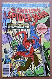 Marvel Comics 1976 The Amazing Spider-Man #161 ~ Nightcrawler Punisher ~ FN+
