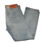 Men's Levi's 501 Original Jeans 33x30 Higher Mountain Destructed Stretch New