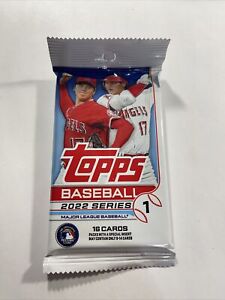 (1) 2022 Topps Series 1 Baseball MLB Factory Sealed Pack From Box - 16 Cards Per