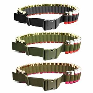 Hunting Shotgun Shell Ammo Bandolier Holder Belts Pouches for 29 Rounds 12/20GA