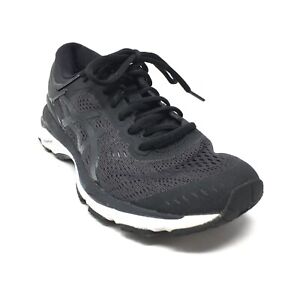 Women's Asics Gel-Kayano 24 Running Shoes Sneakers Size 6 US/37 EU Black White