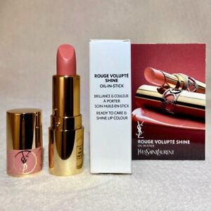 Yves Saint Laurent YSL Rouge Volupte Shine Lipstick 150 Nude Lingerie MINI .05oz