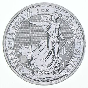 Better Date 2021 Great Britain 2 Pounds 1 Oz. Silver Britannia World Coin *480