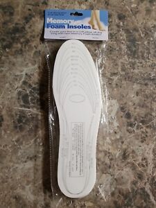Memory Foam Insoles Cut To Fit Many Shoe Sizes