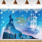 Cinderella Castle Princess Backdrop Birthday Party Background wedding Banner