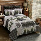 Donna Sharp Bear Panels Quilted Rustic Country Queen 3-Piece Bedding Set