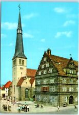 Postcard - Marktkirche und Hochzeitshaus mit Glockenspiel - Hameln, Germany