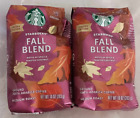 Starbucks Fall Blend Medium Roast Ground Coffee - 10oz Lot of 2 Bags