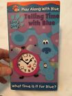 2002 Blues Clues Telling Time With Blue VHS NEW Sealed