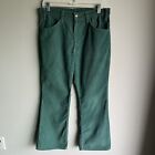 Vintage Levi’s Corduroy Pants Men’s 32x29 Green White Tab Bootcut Flare Wide