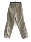Izod Lacoste Women Tan 10 Button Zip Pants Pockets Cotton Vintage 26x29