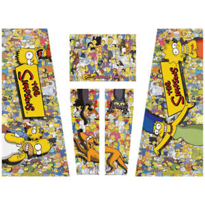 The Simpsons Pinball Party Pinball Machine CABINET Decal Set