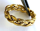 Vintage Frederick Goldman FG 18K Solid Yellow Gold Braided Band Ring Size 9.5