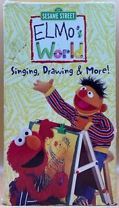 Elmo's World - Singing, Drawing & More VHS 2000 **Buy 2 Get 1 Free**
