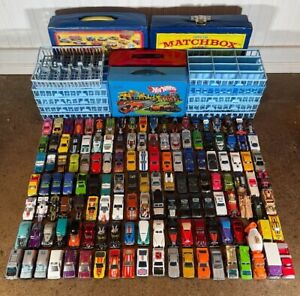 Vintage Hot Wheels 18LBS+ LOT Flying Colors Black Wall Ford 4x4 Chevy + Cases