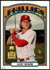 Alec Bohm 2021 Topps Heritage 5x7 Variations #11A /49 Phillies Action Image