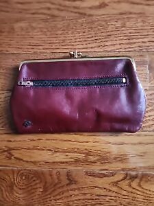 Etienne Aigner Vintage 1970's Womens Coin Purse Wallet - Classic Oxblood Leather