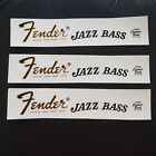 3pcs Waterslide Transfer Jazz Bass Guitar Headstock Logo Decal Sticker parts