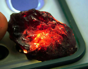 Natural 50 Cts+ Maxican Mines Red Fire Opal Rough Uncut Loose Gemstone