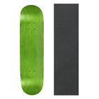 Blank Skateboard Deck   -  8 in - Stain Green w/Jessup Grip