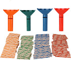 Coin Counters  Coin Sorters Tubes Bundle Of 4 Color-Coded Coin Tubes And 100