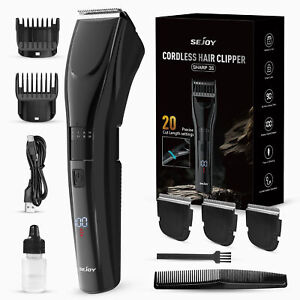 SEJOY Professional Hair Clippers Trimmer Cutting Beard Cordless Barber Machine