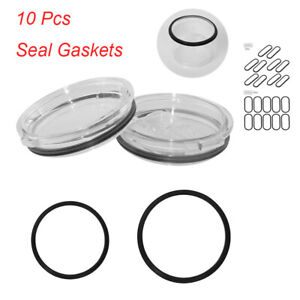 10× 20oz/30oz Silicone Lid Seal O-Ring Resealable Replacement Lid Gaskets Black