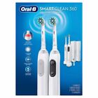 NEW Oral-B Smart Clean 360 Rechargeable Toothbrush 2 Pack 3 Brushes 2 Cases BOX