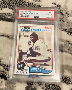 1982 Topps Lawrence Taylor Rookie #434 PSA 6 UNDERGRADED Looks Like An 8!