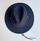 Black Cowboy Hat Brixton 7 1/2 Large Wool Felt