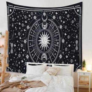 Tapestry Sun Moon Wall Hanging Home Decor Hippie Bohemian Cotton Twin Tapestry