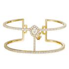 Messika Manch Glam'Azone Diamond 2 Row Bracelet 18K Yellow Gold 1.50Cts SZ Small
