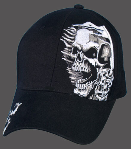 ASSASSIN SKULL BIKER OUTLAW MC BALL CAP HAT [NEW With Tag]