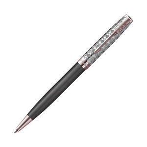 Parker Sonnet Premium Ballpoint Pen in Metal & Grey - NEW in Original Box
