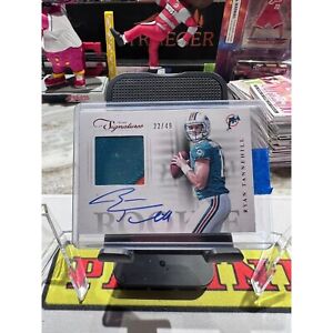RYAN TANNEHILL 2012 Prime Signatures RC on Card Auto Patch 22/49 - Rookie RPA