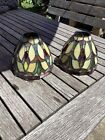 stained glass Set Of Two Sconce’s Art Deco