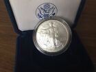 2008-W BURNISHED AMERICAN SILVER EAGLE With Case WEST POINT Nice Coin
