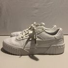 Puma Shoes Womens 8.5 Sneakers 369155-01 White Leather LaceUp LowTop [F1]